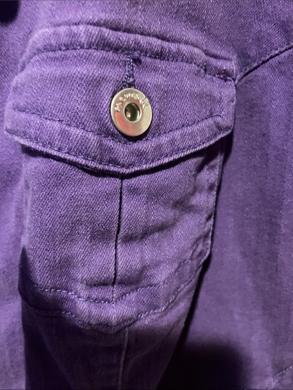 One world purple, jean jacket 3X - Picture 8 of 9